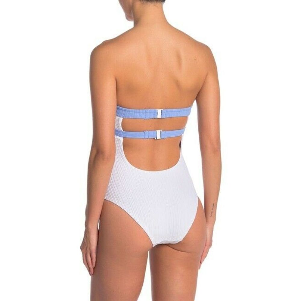 Onia One-Piece Swimsuit M Natalie Cutout Strapless - Picture 2 of 7